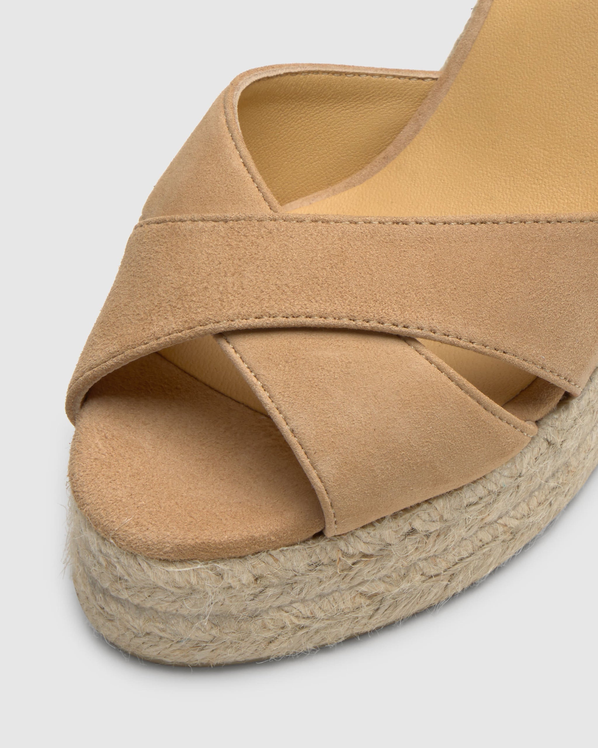 サンダル・ミュール Castaner SS25 (BLAUDELL 8ED 007 TOSTADO) CASTAÑER SANDALS WEDGE SANDALS BROMELIA LIGHT GOLD WOMEN'S