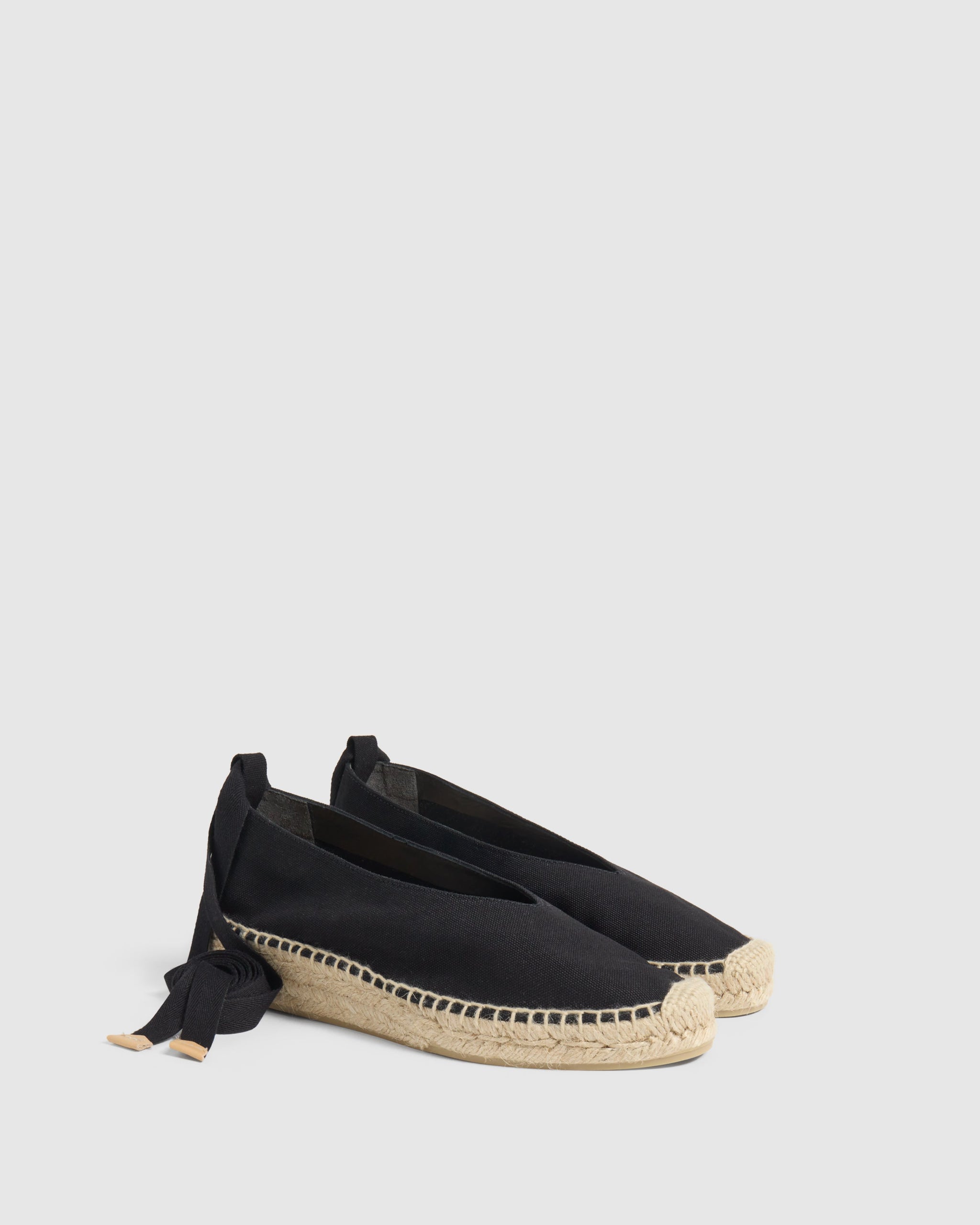 CASTAÑER | Gea espadrilles in organic cotton, bow closure