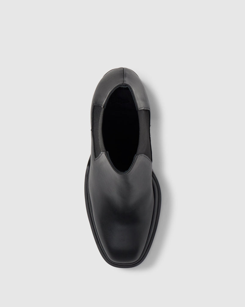 Botín de tacón Bimba en napa con cierre elástico