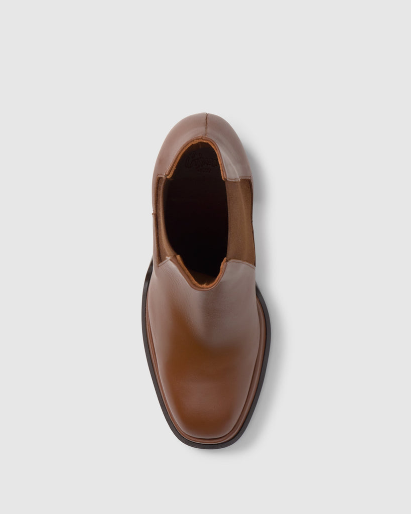 Botín de tacón Bimba en napa con cierre elástico