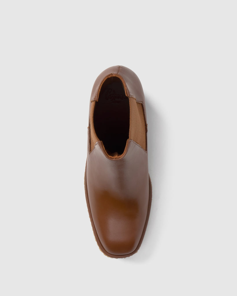 Botín de cuña Bambola en napa con cierre elástico