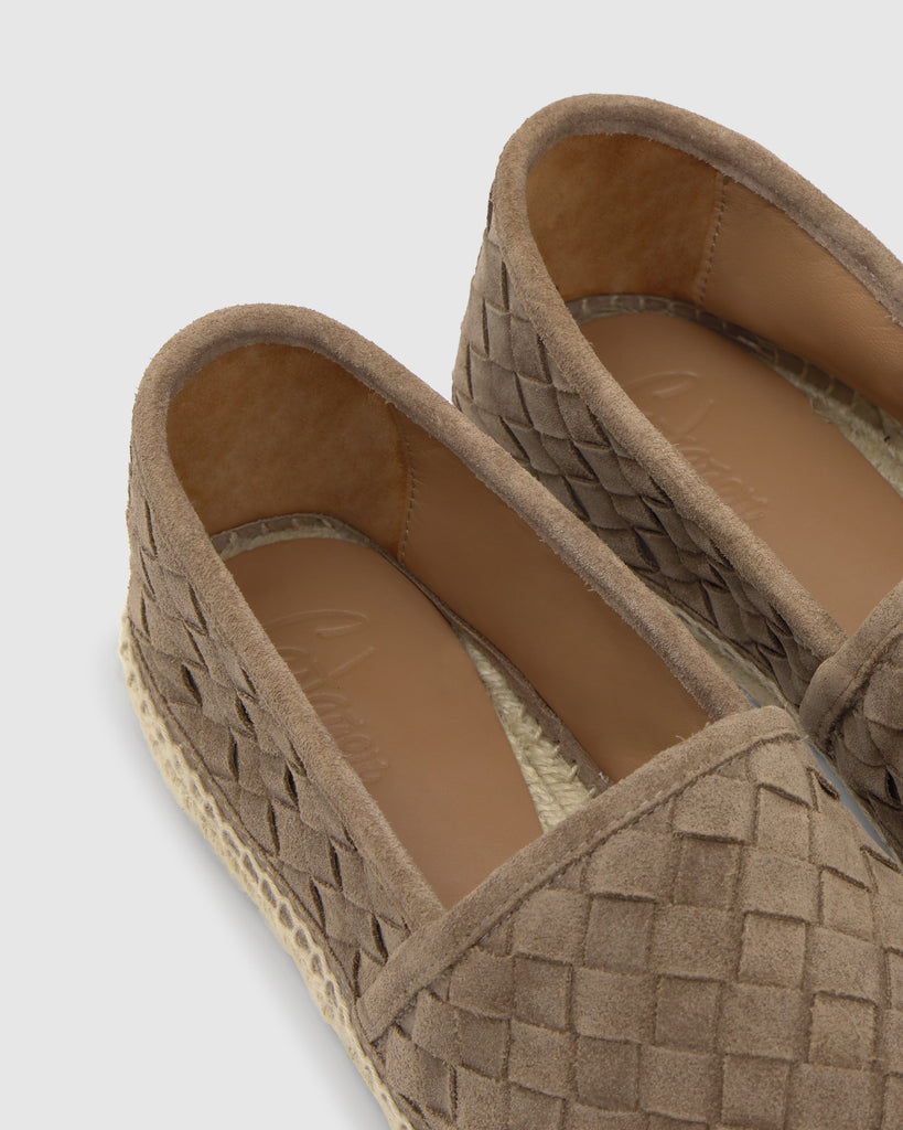 Alpargata camping Porto en serraje intrecciato